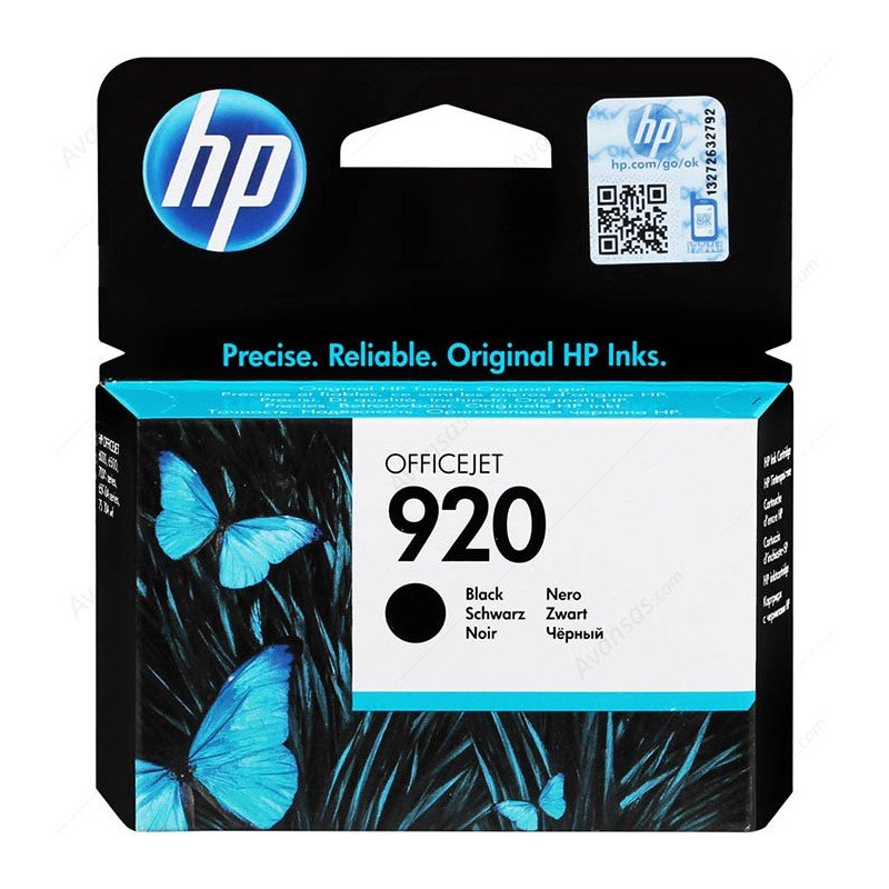 Tinteiro HP 920 Preto Original CD971AE Sotinteiros