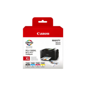 Conjunto 4 Tinteiros Canon Maxify PGI-1500 XL Original (9182B004)