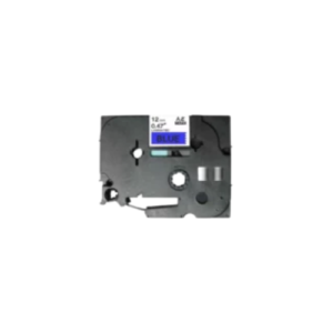 Fita Laminada Compatível Brother TZE-521 – 9mm x 8 metros Preto/Azul